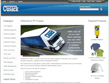 Tablet Screenshot of cusack.co.uk